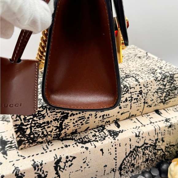 GUCCI GG Supreme calfskin small padlock shoulder bag - Picture 5 of 6